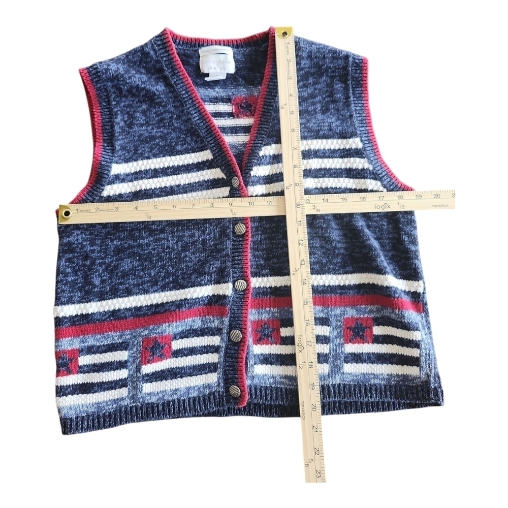 Christopher & Banks Hand-Embroidered Knit Vest – Size L - Picture 8 of 10